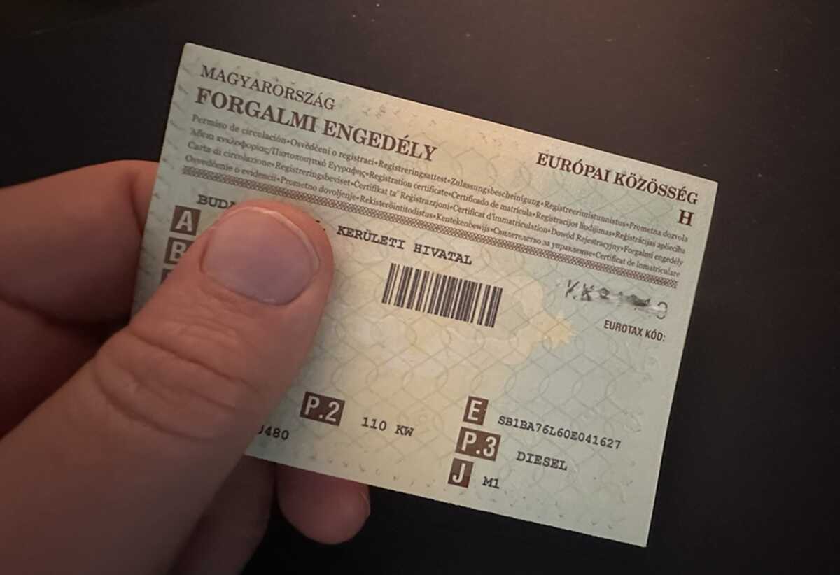 forgalmi engedély pótlása